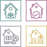 Vent and Houses Icon vector