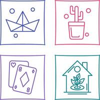 Origami and Cactus Icon vector