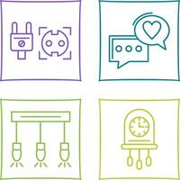 Socket and Chat Icon vector