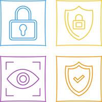 Lock and Privacy Icon vector