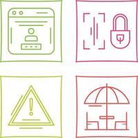 Voice Lock and Password Icon vector