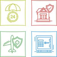 Protection and House Icon vector