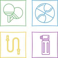 Ping Pong and Basketball Icon vector
