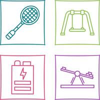 Racket and Swing Icon vector