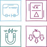 Electrical Circuit and Formula Icon vector