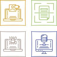Call and Scan Icon vector