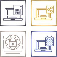 Calculator and Share Icon vector