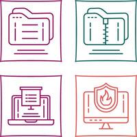 Folder and Compressed Icon vector