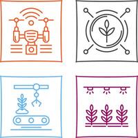 Analytics and Drone Icon vector