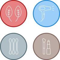 Herb and Hair removal Icon vector