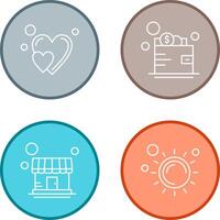 Heart and Wallet Icon vector