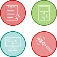 Press Releases and Management Icon vector