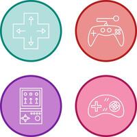 Direction Key and Gaming Control Icon vector