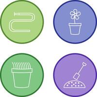 Water Pipe and Lower Pot Icon vector