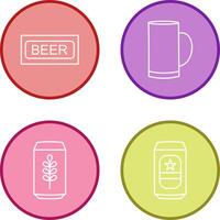 Beer Sign and Beer Mug Icon vector