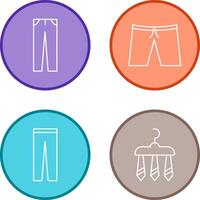 Pants and Shorts Icon vector