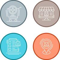 Add to Cart and Online Shopping Icon vector