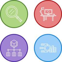 Search and Workspace Icon vector