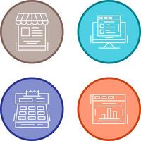 Mobile Shop and Search Product Icon vector