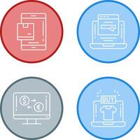 Package and Searching Icon vector