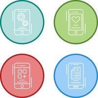 Setting and Favourite Icon vector