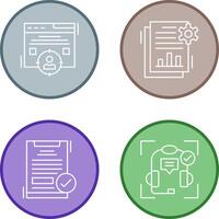 Target Audience and SEO Report Icon vector