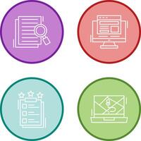 Details Looking and Adaptive Icon vector
