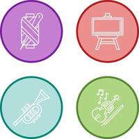 Needle and Easel Icon vector