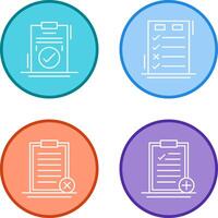 Today to Done Check List and Checkmark Icon vector