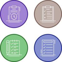 Time Management and Checklist Icon vector