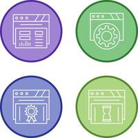 Dashboard and Browser Icon vector