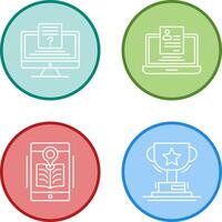 Quiz and Registration Icon vector