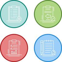 Favourite and Return Icon vector