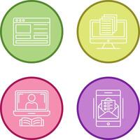Web Design and Document Icon vector