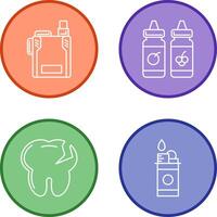 Vape and Vape Liquid Icon vector