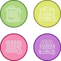 Contract and Question Icon vector