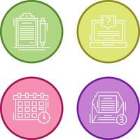 Contract and Question Icon vector