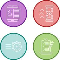 Check List and Quick Response Icon vector