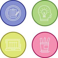 Contract and Idea Icon vector