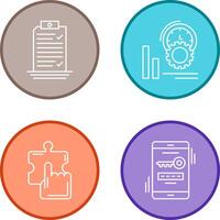 Check List and Performance Icon vector