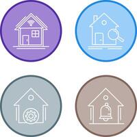 Search and Smart Home Icon vector