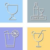 drinks cafe and sherry Icon vector