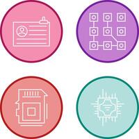 Account and Pattern Icon vector