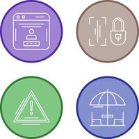 Voice Lock and Password Icon vector