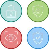 Lock and Privacy Icon vector