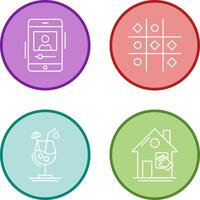 log and Tic Tac Toe Icon vector
