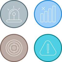 Sire and Block Icon vector