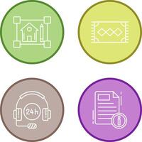 blueprint and rug Icon vector