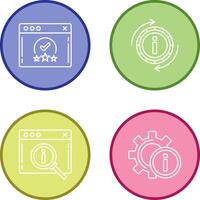 rating and refresh Icon vector