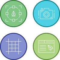 Camera and Icon vector